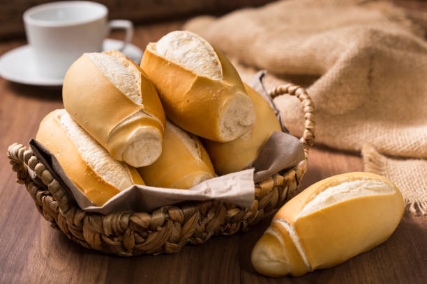 French bread, traditional Brazilian bread.