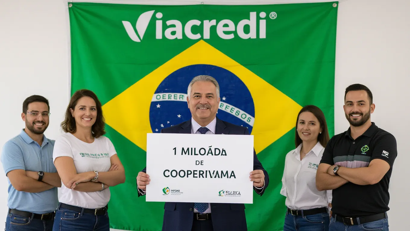 Viacredi atinge 1 milhão de cooperados e se consolida como líder do cooperativismo no Brasil
