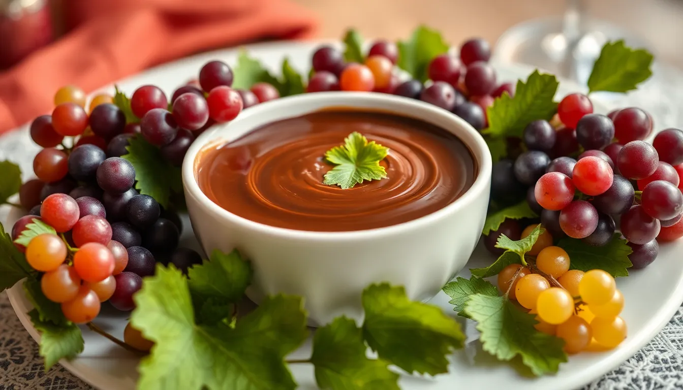 Fondue de chocolate com uvas: combinação irresistível para aquecer o inverno Fondue de chocolate com uvas: combinação irresistível para aquecer o inverno