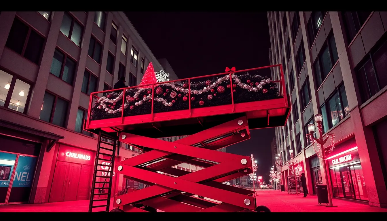 Segurança em primeiro lugar: como a montagem das decorações de fim de ano exige cuidados em altura