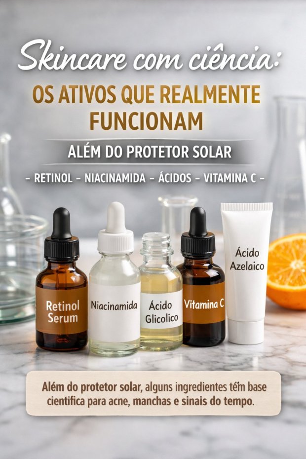 Skincare com ciência: 5 ativos que realmente funcionam além do protetor solar