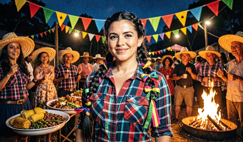 Penteados para Festa Junina além das maria-chiquinhas