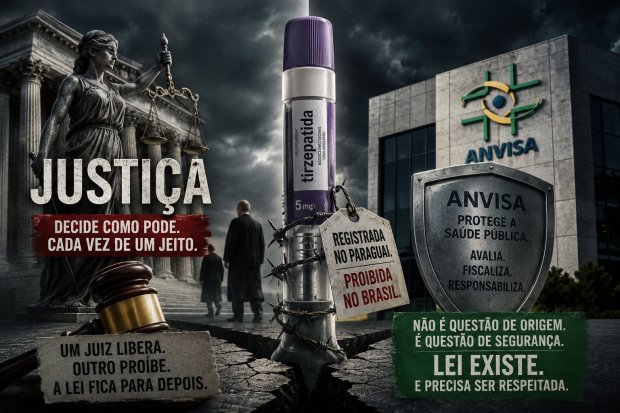 Tirzepatida do Paraguai: quando a Justiça tenta ser Anvisa