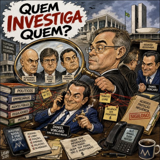 Mendonça mandou investigar as relações de Vorcaro com outras autoridades. Quem investigou a relação de Vorcaro com Mendonça?